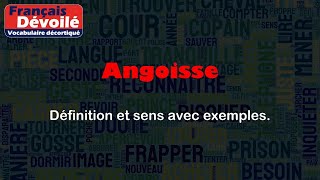 Angoisse [upl. by Pfosi]