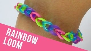 How To Make a Basic Rainbow Loom Bracelet [upl. by Krasnoff657]