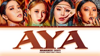 MAMAMOO AYA Color Coded Easy Lyrics [upl. by Ijok]