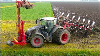 Ploughing and Soil Preparation in one Pass  Fendt 939 w MH Rotorarm amp Kverneland 7 furrow plough [upl. by Elbam]