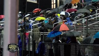 DEDICATED Historic rainfall not stopping the Berryhill fans from supporting their team [upl. by Nelon723]