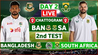 Bangladesh vs South Africa 2nd Test Live Scores  BAN vs SA 2nd Test Day 2 Live Scores amp Commentary [upl. by Damahom]