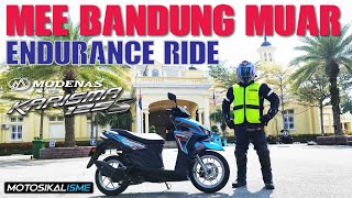 MEE BANDUNG MUAR ENDURANCE RIDE WITH MODENAS KARISMA 125S  FULL TANK CHALLENGE [upl. by Hammad]