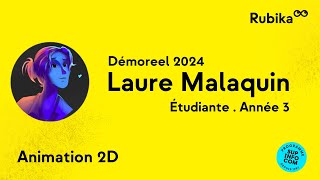 Demoreel 2024  Animation 2D  Laure Malaquin  Année 3 [upl. by Inahc]