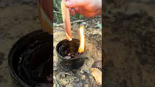 How to Make a Fire Starter with Wool Socks Easy Camping Hack [upl. by Eecal]