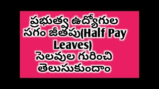 Half pay leaves leaverules breakingnews govtemployees leave rules ap govt employees service rule [upl. by Bakeman153]