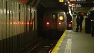 BMT 4th Ave Line R68 D Train at 4th Ave9th St Manhattan Bound [upl. by Nol]