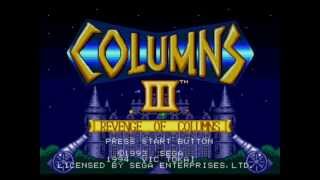 Sega Genesis  Columns III  Revenge of Columns 1994 [upl. by Dreda]