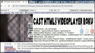 EASY Custom HTML5 DYNAMIC Files List VideoPlayerAudioPlayer Cast to RokuChromecastFireTV [upl. by Netram]