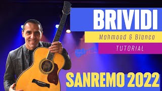 Brividi  Mahmood amp Blanco  Vincitori Sanremo 2022  Chitarra Testo e Accordi Facili [upl. by Nidia349]