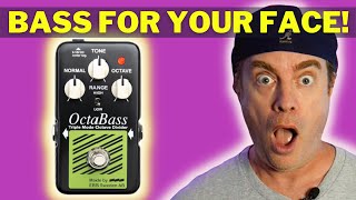 Bass Octave Pedal  EBS Octabass Demo [upl. by Eresed]