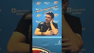 Mark Daigneault praised the “energy and life” that Isaiah Hartenstein provided for the Thunder [upl. by Queridas]