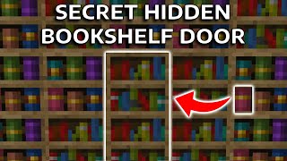 MINECRAFT  SUPER SECRET HIDDEN BOOKSHELF DOOR JAVA [upl. by Yrome637]