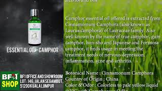 Pure Essential Oil  Camphor Essential Oil Malaysia [upl. by Gwendolyn301]