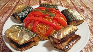 🐟PEȘTE CU OREZ LA CUPTOR Baked fish with rice Everything for everyone [upl. by Arikehs272]