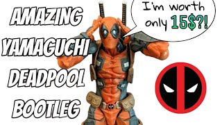 Revoltech Amazing Yamaguchi BootlegKnockoff Deadpool from Aliexpress 112 Action Figure Review [upl. by Sidnac]