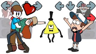 FNF Spooky Battle with Gravity Falls Characters  Friday Night Funkin Animation [upl. by Karli282]