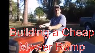 The Disabled Woodworker Build This Ramps for Your Lawn Mower in an Hour [upl. by Gipson]