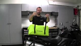 Nelson Rigg Adventure Dry Bags Installation on BikeBanditcom [upl. by Olnay680]