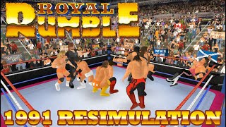 Royal Rumble 1991  Wrestling Empire RESIMULATION [upl. by Aleksandr]