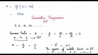 Lecture 16 Ch 3 Mathematical Progression l Geometric Progression l PRC 2 QM 1 [upl. by Naldo510]