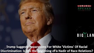 Trump Suggests Reparations For White Victims Of Racial Discrimination [upl. by Bernelle]