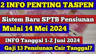 Sistem baru SPTB Pensiunan Mulai 14 Mei 2024 amp Tanggal 12 Juni dan kaitannya dgn Gaji 13 Pensiunan [upl. by Neeroc]