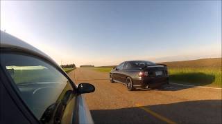 Cammed GTO vs Supercharged Mustang [upl. by Litnahs]