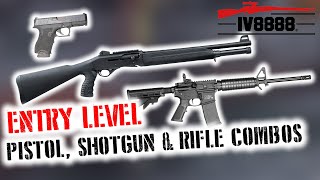 Entry Level Pistol Rifle and Shotgun Combos [upl. by Eenhpad859]