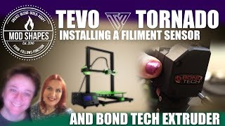 Installing Bondtech BMG Extruder plus a Filament Sensor Tevo Tornado [upl. by Kessia245]