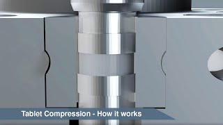 Tablet Compression  How it works animation [upl. by Natsyrk]