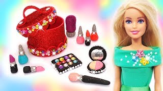 DIY Miniatures Makeup for Barbie Doll [upl. by Einittirb]