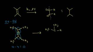 Hydrogenation  Alkenes and Alkynes  Organic chemistry  Khan Academy [upl. by Aicerg]