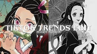 Tiktok Trends Anime Edits Presets  Alight Motion [upl. by Einohpets877]