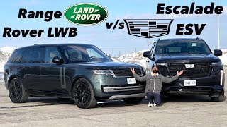 2023 Cadillac Escalade ESV vs Range Rover LWB  3000002 Crore SUV Battle  Hindi Review 🇨🇦 [upl. by Fitzhugh178]