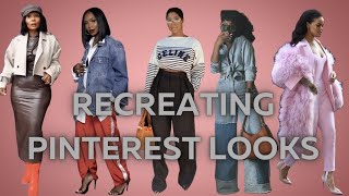 Recreating Pinterest Outfits with clothes out of my closet  Amazon  Shein  Fashionova [upl. by Ecirtra]