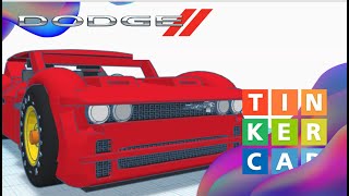 TinkerCAD  Design a Dodge Challenger SRT Hellcat Car  Unleashed [upl. by Rellek]