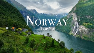 Top 25 Places To Visit in Norway  Travel Guide [upl. by Nosyaj]