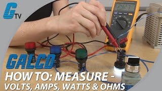 How To Measure Volts Amps Watts amp Ohms with a Multimeter [upl. by Sabsay]