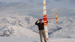 Vol de pente en planeur RC avec un Sun 3 Airtech à lAlpe dHuez [upl. by Eniaj443]