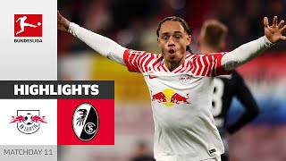 RB Leipzig  SC Freiburg 31  Highlights  Matchday 11 – Bundesliga 202324 [upl. by Adnerol748]