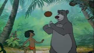 The Jungle Book  Bare Necessities Italian Reverse Scene [upl. by Ailina193]