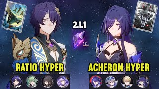 F2P E0 DR RATIO Hyper amp E0 ACHERON Hyper  211 MoC Stage 12  Honkai Star Rail [upl. by Derby]