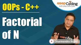 Factorial of N number in C using Class amp object  OPPs using C  C full tutorial  Lecture14 [upl. by Nirtiak712]