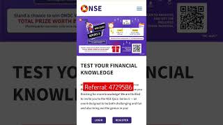 NSE Quiz Competition Referral  4729586 [upl. by Early]