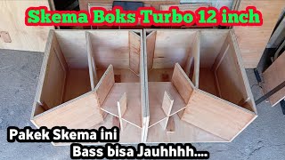 Skema Boks Turbo 12 inch  Agar Bas Jauhh [upl. by Hanahs443]