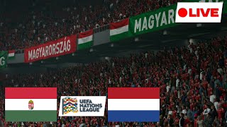 Hungary vs Netherlands  Live Match  UEFA Nations League [upl. by Goto]