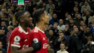 Ronaldo volley goal vs Tottenham  Manchester United vs Spurs  Full Buildup Bruno Assist [upl. by Davidoff]