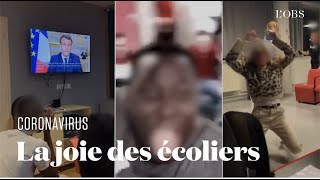 Fermeture des établissements scolaires contre le coronavirus  les écoliers explosent de joie [upl. by Ilyse490]