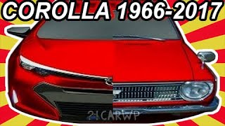 HISTÓRIA Toyota Corolla 19662017 COROLLA [upl. by Cyrille289]